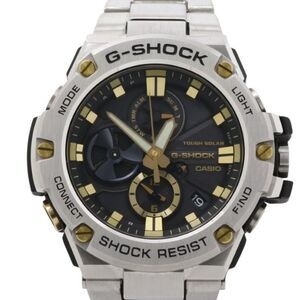 CASIO G-SHOCK G-STEEL GST-B100 Series GST-B100D-1A9JF Black Silver Resin/Stai...